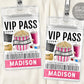 Movie Night VIP Pass Editable Template