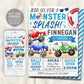 Monster Splash Pool Birthday Invitation Editable Template