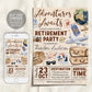 Travel Retirement Invitation Editable Template