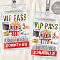 Christmas Movie Night VIP Pass Editable Template