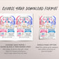 Axolotl Joint Siblings Birthday Invitation Editable Template, Boy Girl Twins Axolotl Alotl Fun Party Invite, Under The Sea Evite Seashells