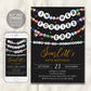 In My Forties Era Invitation Editable Template