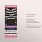 In My Teenage Era Ticket Invitation Editable Template, Friendship Bracelet Birthday Era Party Invite, Teen Thirteen 13th Birthday Girl Eras