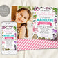 Reptiles Birthday Invitation With Photo Editable Template