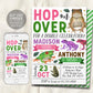 Frog Joint Siblings Birthday Invitation Editable Template