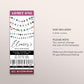 In My Thirties Era Ticket Invitation Editable Template, Friendship Bracelet Birthday Era Party Invite, Thirtieth 30th Birthday Eras Evite