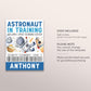 Outer Space Birthday All Star VIP Pass Editable Template, Boy Astronaut Solar Rocket Party All Access Pass, Guest Name Tag Insert ID Badge