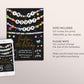 In My Adult Era Invitation Editable Template, Friendship Bracelet Party Invite, Eighteen 18th Birthday Girl Eras Music Black And Gold Evite