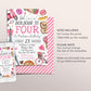 Paris Theme Birthday Invitation Editable Template