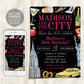 New York City Birthday Invitation Editable Template