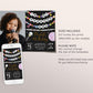 In My Karaoke Era Invitation With Photo Editable Template, Friendship Bracelet Party Invite, Birthday Girl Eras Music Black Gold Party Evite