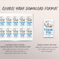 Airplane Birthday Party Favor Tags Editable Template, Boys Plane Theme Thank You Treat Bag, Thanks For Flying By Gift Tag Pilot Take Off