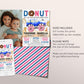 Monster Truck And Donuts Joint Siblings Birthday Invitation With Photo Editable Template, Boy Girl Twins Donut Truck Party Bash Invite Evite