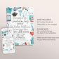 Doctor Graduation Invitation Editable Template, Medical School Grad Announcement Party Invite Men or Women, Physician MD DR Pharmacist Evite