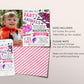 Chameleon Birthday Invitation With Photo Editable Template, Girl Reptile Lizard Party Animal Invite, Chameleons Theme Nature Jungle Evite