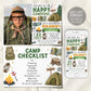 Camping Birthday Invitation Editable Template
