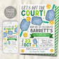 Pickleball Birthday Invitation Editable Template