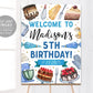 Cake Decorating Birthday Party Welcome Sign Editable Template