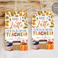 Fall Thanks a Latte Teacher Appreciation Gift Tag Editable Template