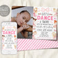 Ballerina Birthday Invitation With Photo Editable Template