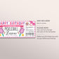 Pickleball Lessons Gift Certificate Editable Template, Birthday Surprise Pickle Ball Classes Voucher, Pickleball Lover Gift Idea For Her