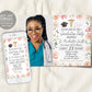 Doctor Graduation Invitation With Photo Editable Template