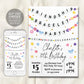 Friendship Bracelet Birthday Invitation Editable Template