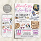 Travel Retirement Invitation Editable Template