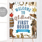 First 1st Rodeo Birthday Welcome Sign Editable Template