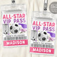 Soccer Birthday All Star VIP Pass Editable Template