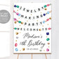 Jewelry Making Party Welcome Sign Editable Template
