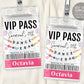 Dance Era VIP Pass Editable Template