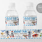 Outer Space Party Water Bottle Labels Editable Template