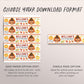 Little Turkey Water Bottle Labels Editable Template, Kids Thanksgiving Theme Birthday Bottle Wrapper Drink Tags, Autumn Fall Bottle Wraps