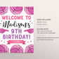 Basketball Birthday Welcome Sign Editable Template, Girl Rookie Of The Year Birthday Poster, It's Game Time Slam Dunk Kids Sports Poster