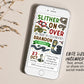 Snake Birthday Invitation With Photo Editable Template, Boy Slither On Over Reptile Show Nature Party Invite, Kids Snakes Outdoor Evite