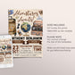 Adventure Awaits Travel Joint Siblings Birthday Invitation Editable Template, Twins Around the World Party Invite, Vintage Map Plane Evite