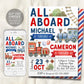 Train Joint Siblings Birthday Invitation Editable Template