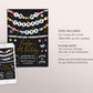 In My Teenage Era Invitation Editable Template, Friendship Bracelet Party Invite, Teen 13th Birthday Girl Eras Music Party Black Gold Evite