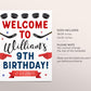 Ice Hockey Birthday Welcome Sign Editable Template, Boy Ice Skating Hockey Party Poster, Winter Rookie Of The Year Kids Sports Theme Poster