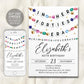 In My Forties Era Invitation Editable Template