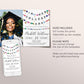 In Her College Era Invitation With Photo Editable Template, Graduation Announcement Friendship Bracelet Party Invite, Graduating Class Evite