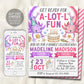 Axolotl Joint Siblings Birthday Invitation Editable Template