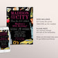 New York City Birthday Invitation Editable Template, And The City NYC Party Invite, Big Apple Adult Girls Night Out 30th Gold Black Evite