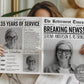 Retirement Newspaper Editable Template