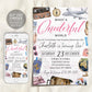 What A Onederful World First Birthday Invitation Editable Template