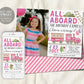 Train Birthday Invitation With Photo Editable Template