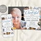 What A Onederful World First Birthday Invitation With Photo Editable Template