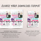 Snake Birthday Invitation Editable Template