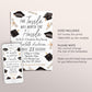 Graduation Invitation Editable Template, Tassel Was Worth The Hassle Grad Announcement Party Invite for Him Her Unisex, College High School